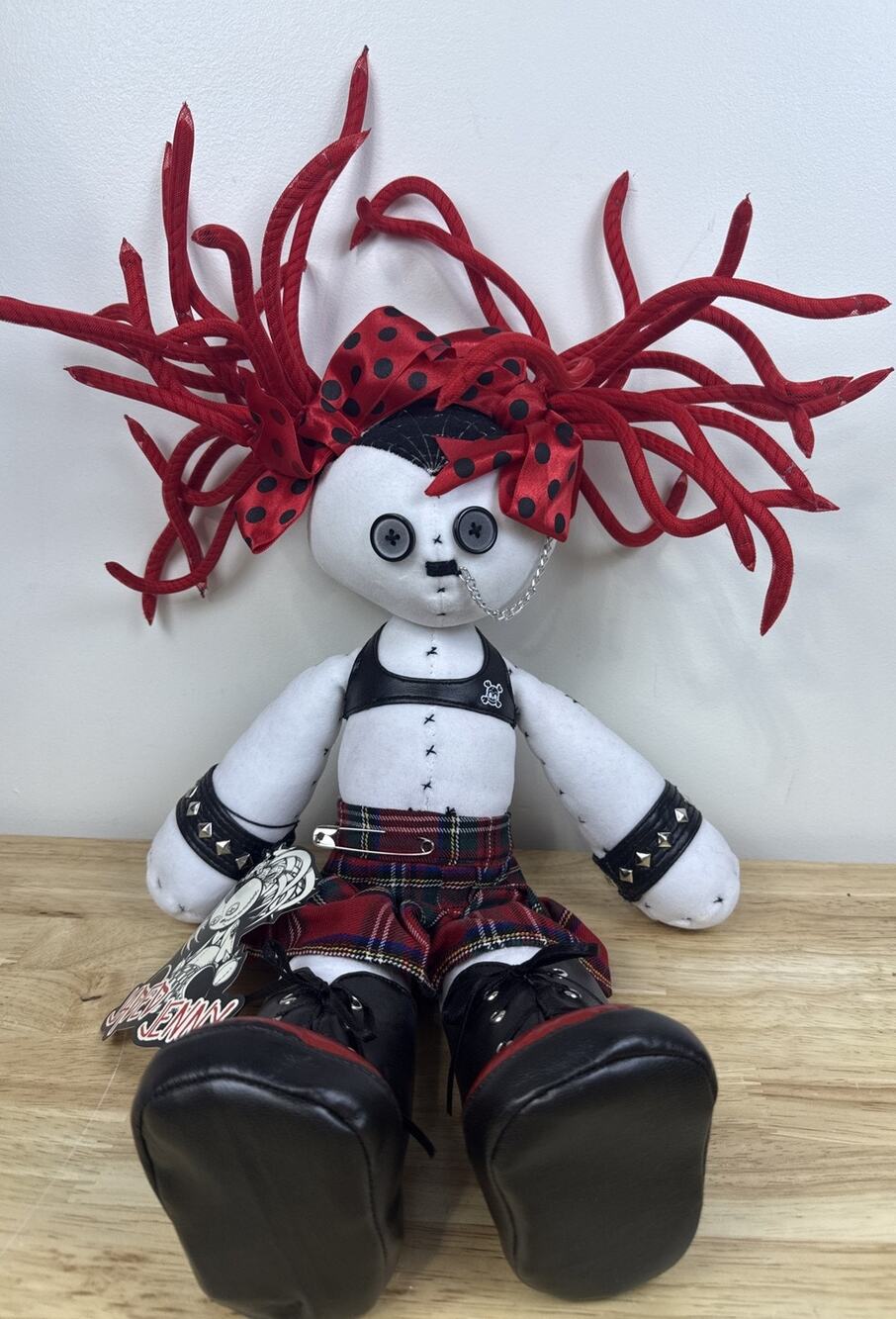Jaded Jenny 18" Hot Topic Exclusive Goth Plush Doll 2002 Piercing NEW RARE